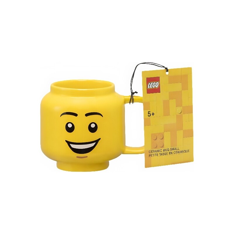 Lego Žlutý keramický hrnek LEGO Šťastný chlapec 255 ml