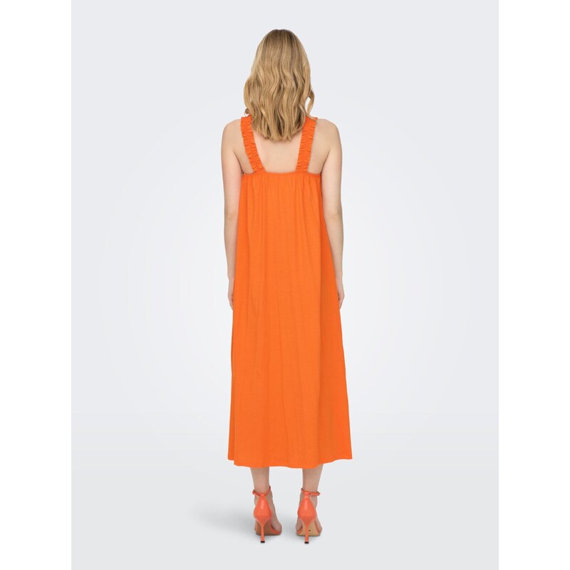 Oranžové dámské šaty ONLY May - Dámské