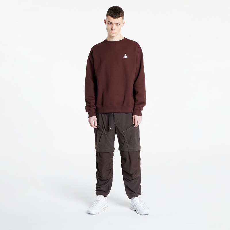 Pánská mikina Nike ACG Therma-FIT Fleece Crew Earth/ Black/ Summit White