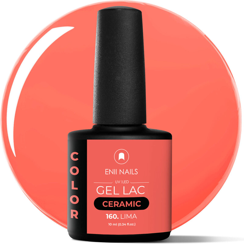 ENII NAILS Gel lak Ceramic 160 Lima - gelový lak bez HEMA, 10 ml