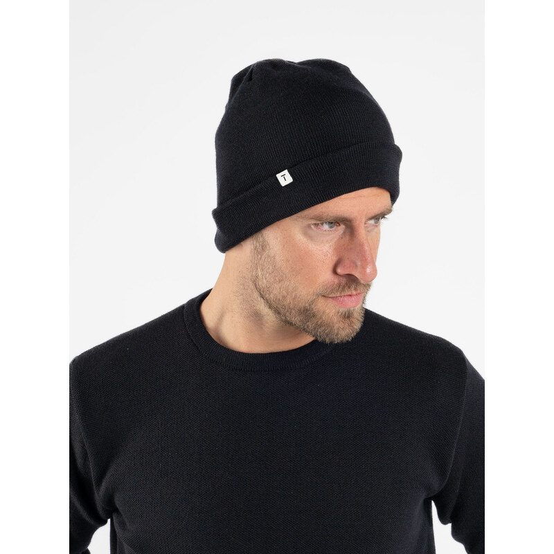 Unisex merino čepice TallGuys | Deep black