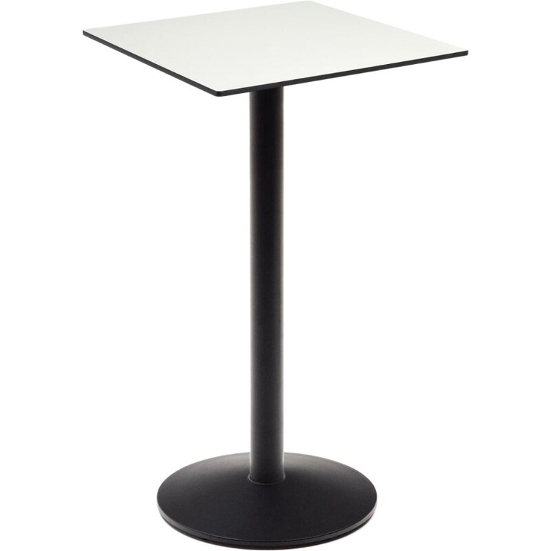 Bílý barový stůl Kave Home Esilda 60 x 60 cm