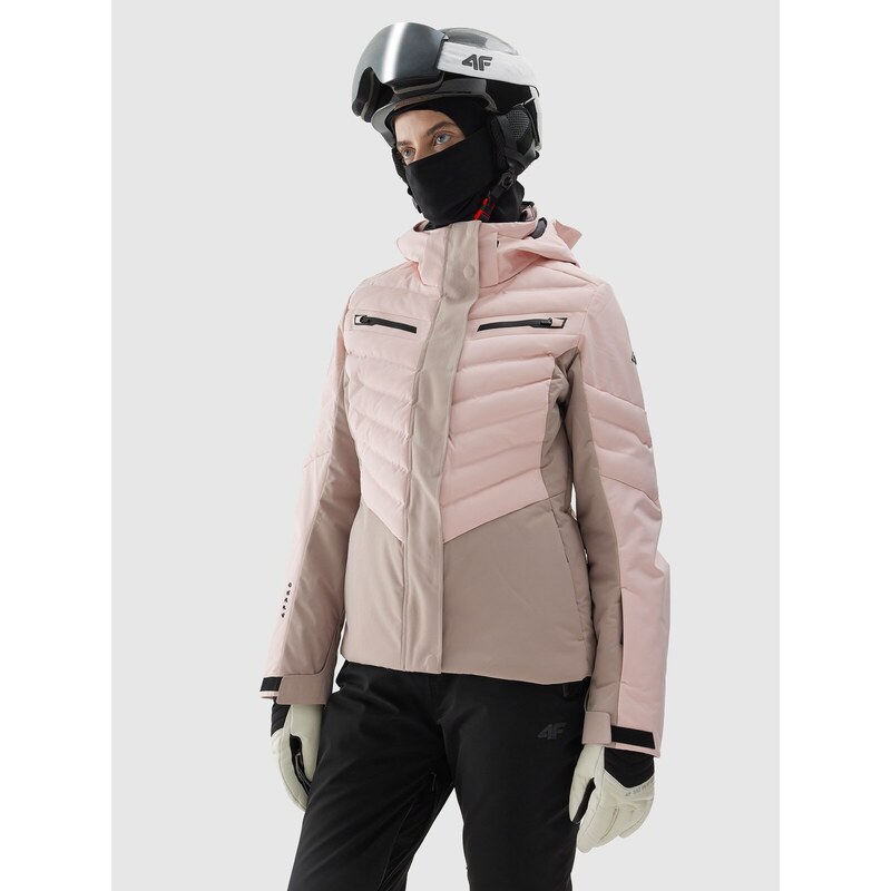4F Dámská lyžařská bunda 4FPro membrána Dermizax 20000 - pudrově růžová