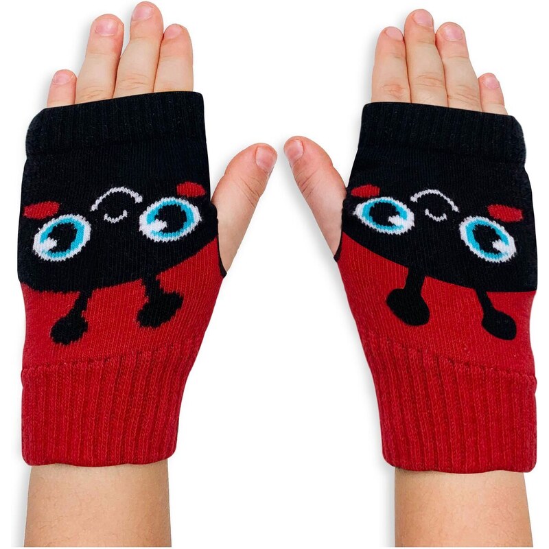 Denokids Ladybug Girls' Gloves