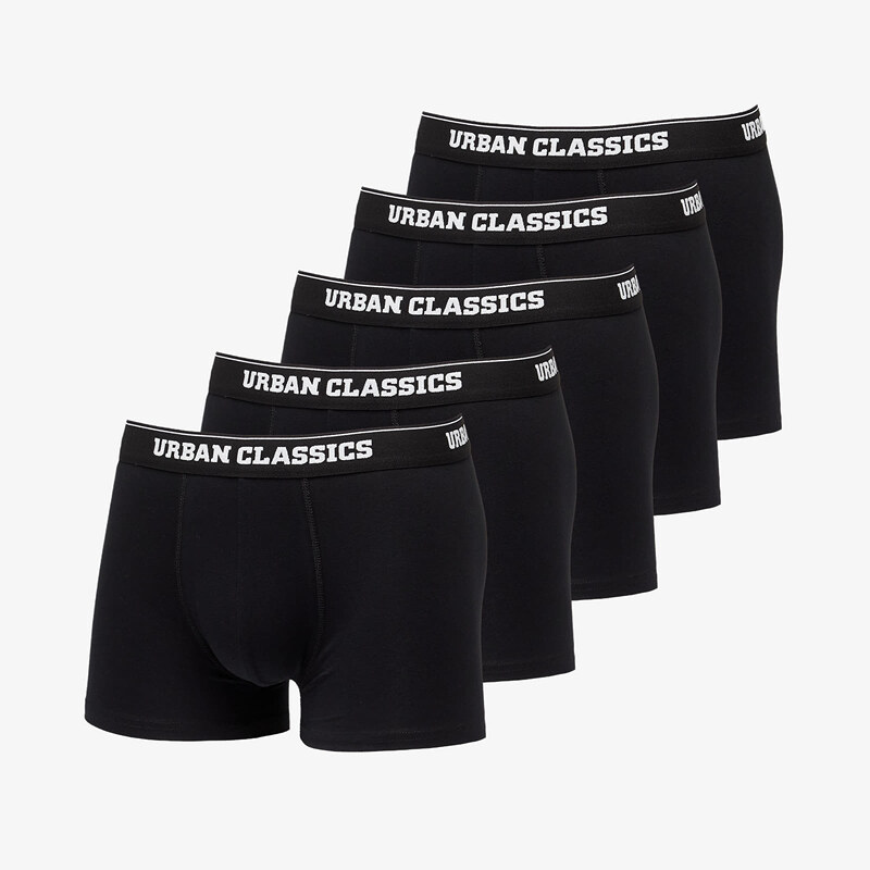 Boxerky Urban Classics Organic Boxer Shorts 5-Pack Black/ Black/