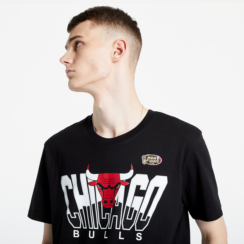 Pánské tričko Mitchell & Ness NBA Retrodome Tee Chicago Bulls Black