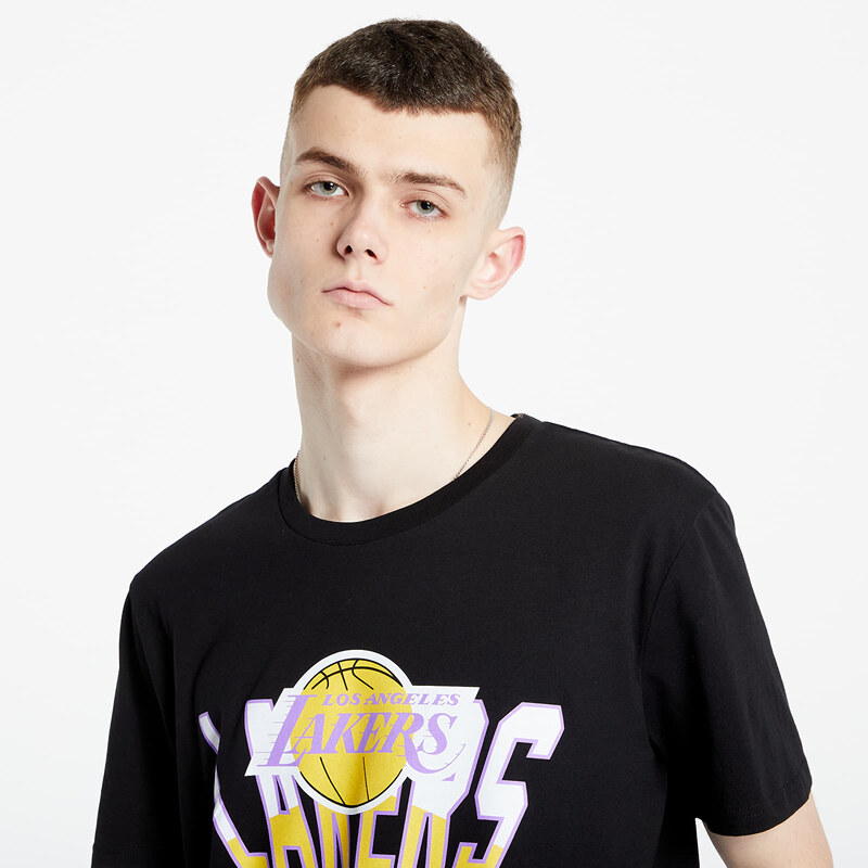 Pánské tričko Mitchell & Ness NBA Retrodome Tee Los Angeles Lakers Black