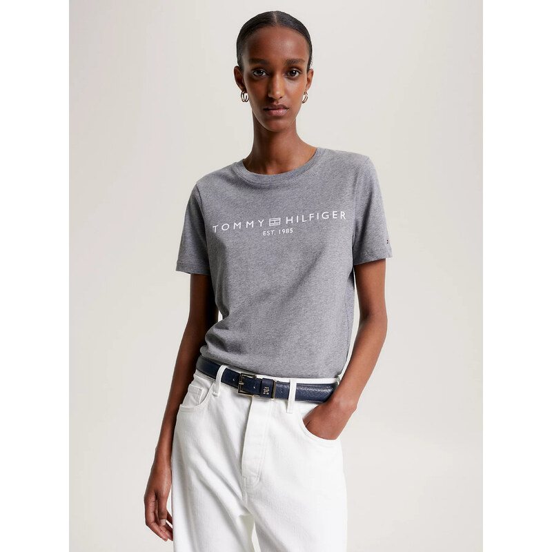 Tommy Hilfiger dámské šedé tričko