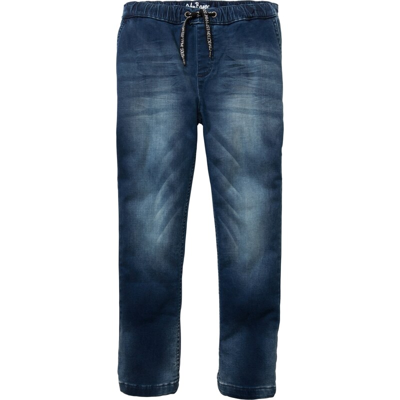 bonprix Teplákové džíny Modrá