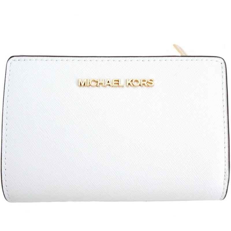 Peněženka Michael Kors Bifold medium leather bílá