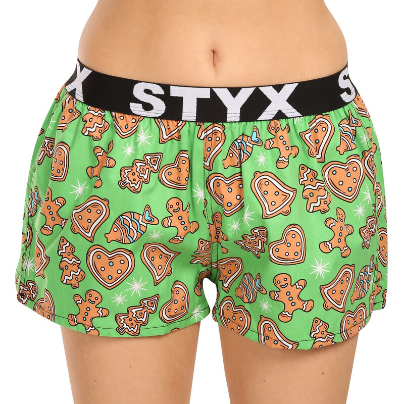 Dámské trenky Styx art sportovní guma Vánoce perníčky (T1753) 87512713