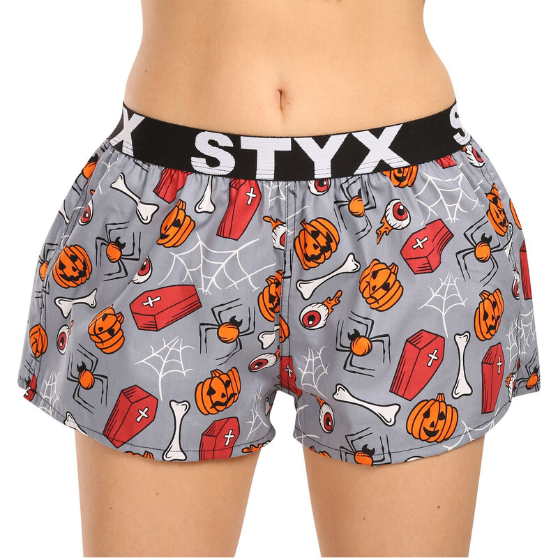 Dámské trenky Styx art sportovní guma Halloween rakve (T1752) 87512711