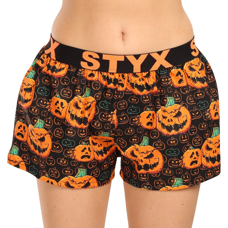 Dámské trenky Styx art sportovní guma Halloween dýně (T1755) 87512710