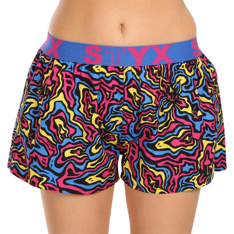 Dámské trenky Styx art sportovní guma mushrooms (T1550)