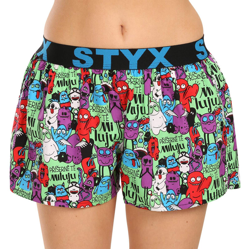 Dámské trenky Styx art sportovní guma příšerky (T1555) 87512778