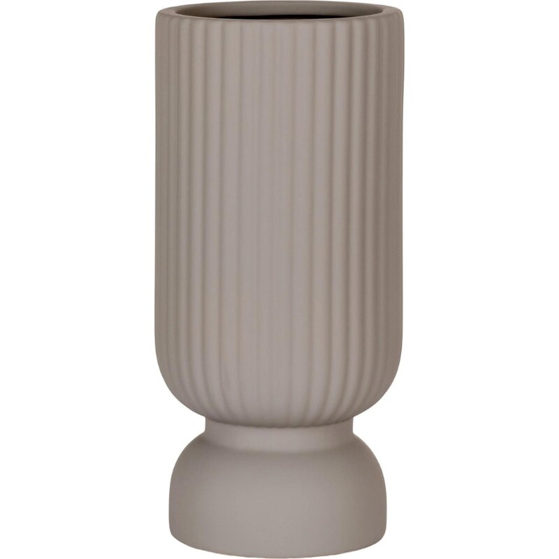 Nordic Living Šedá keramická váza Assyr 25,5 cm