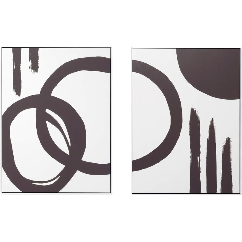 Set dvou abstraktních obrazů Somcasa Chill 80 x 60 cm
