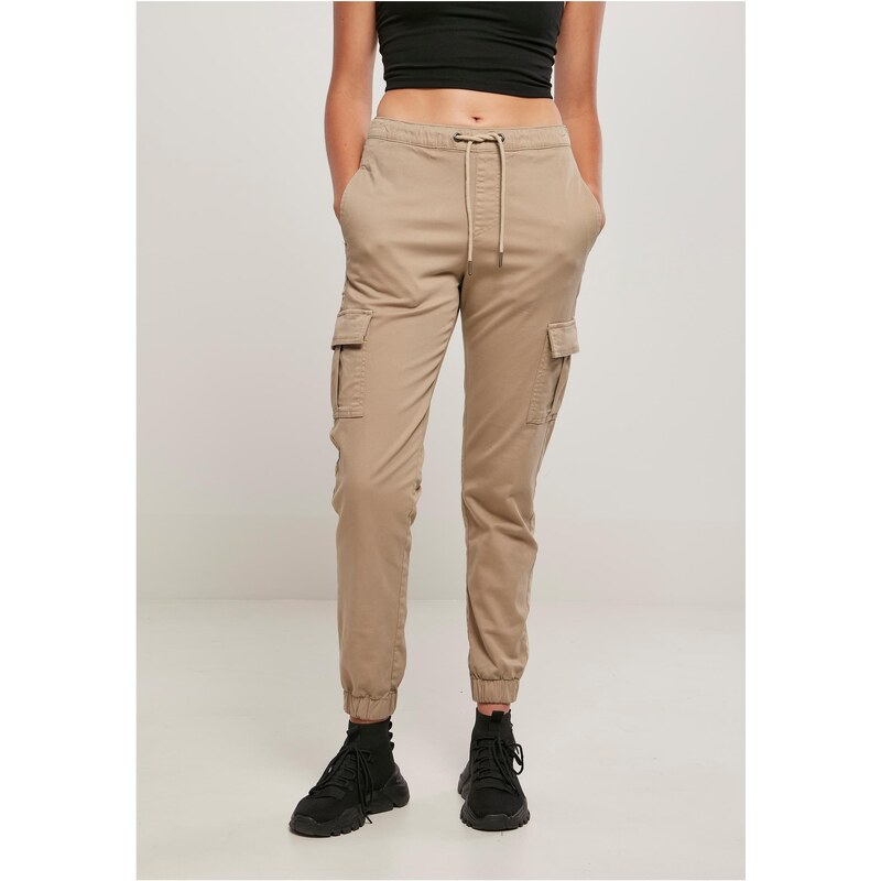 Urban Classics Dámské pohodlné joggingové kalhoty s vysokým