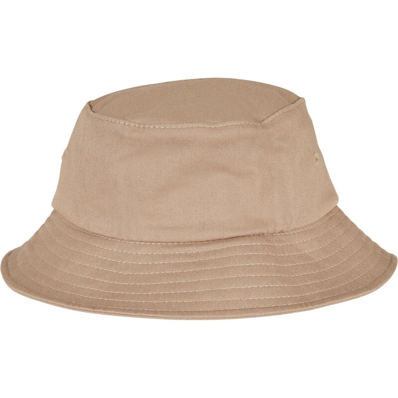 Dětská khaki čepice Flexfit Cotton Twill Bucket