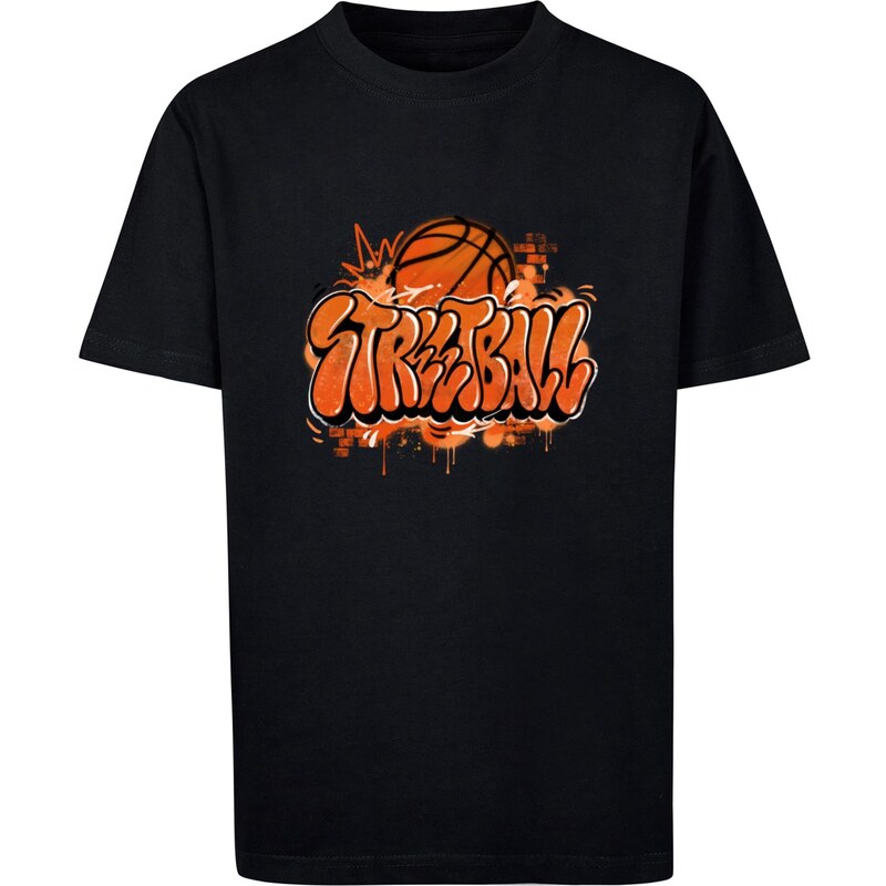 Mister Tee Dětské streetballové tričko černé barvy