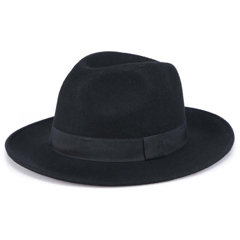 Černý klobouk Pieces Ravinda