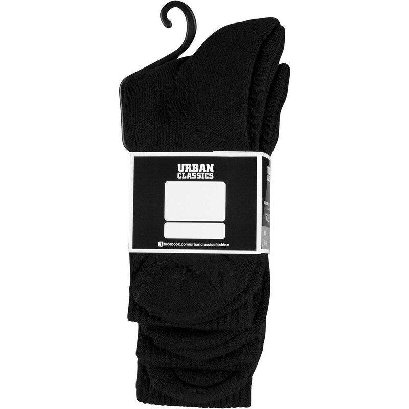 Urban Classics Accessoires Sportovní ponožky 3-Pack černé