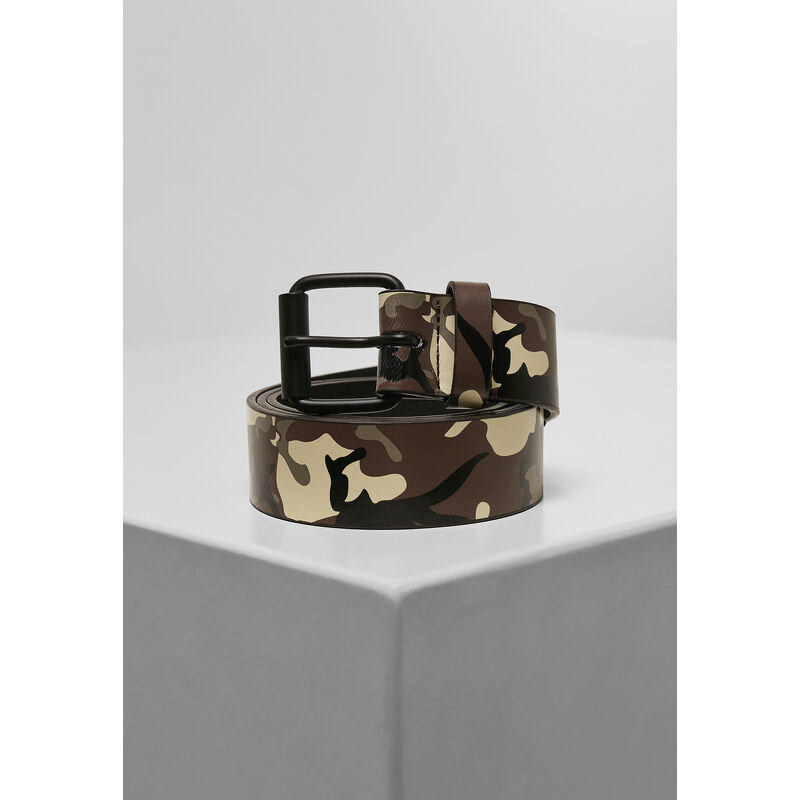 Urban Classics Accessoires Camo pásek ze syntetické kůže browncamo