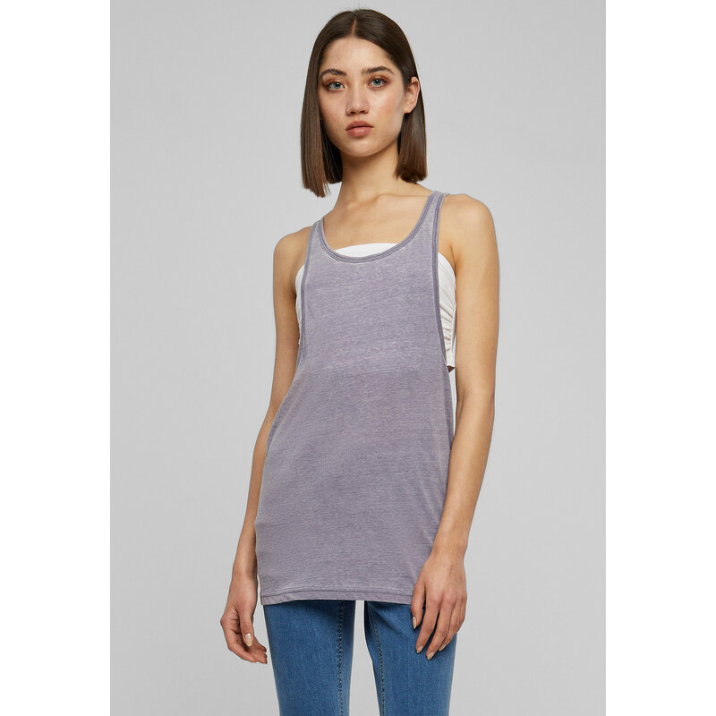 Urban Classics Dámský volný Burnout Tank denimblue