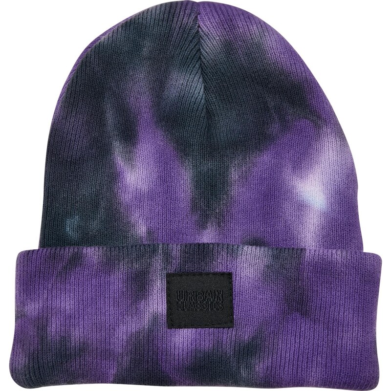 Urban Classics Accessoires Kravata Dye Beanie Dětská ultrafialová/tmavě šedá