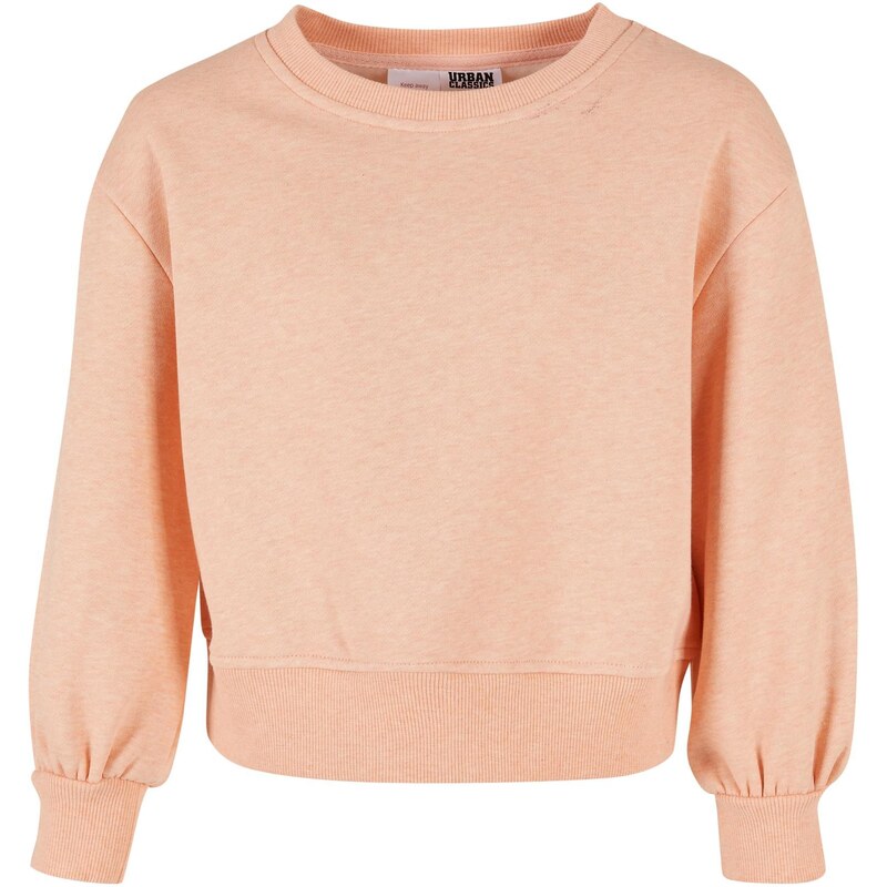 Urban Classics Dívčí Oversized Barva Melange Crewneck papaya