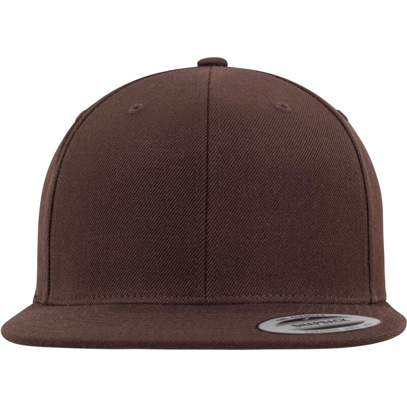 Flexfit Klasický snapback hnědý