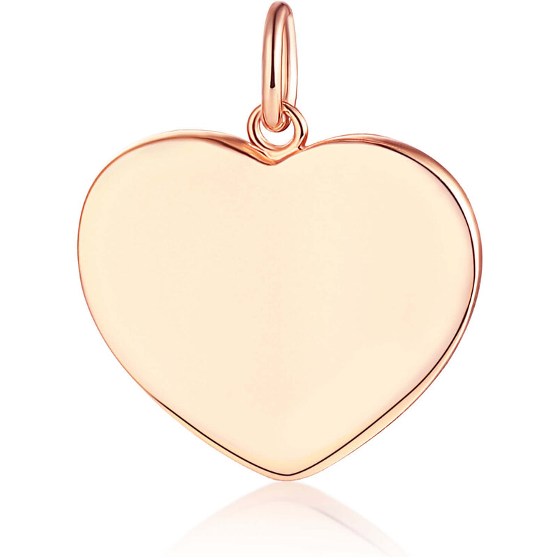 Olivie Stříbrný přívěsek SRDCE ROSE 8076
