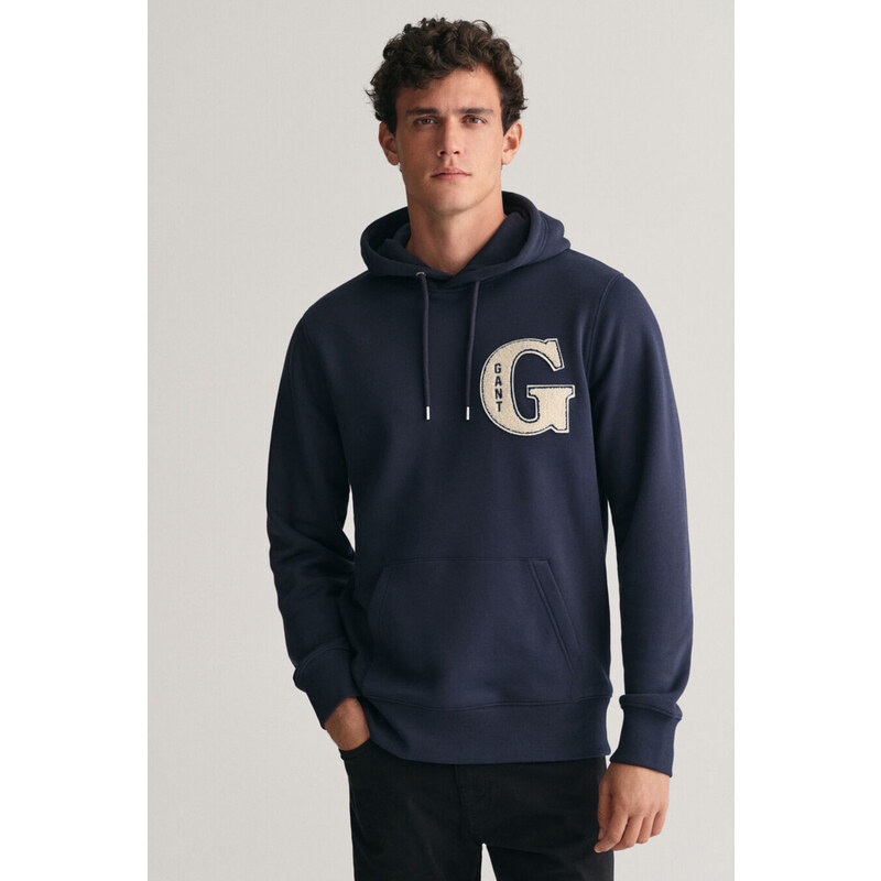 MIKINA GANT G GRAPHIC HOODIE modrá XS