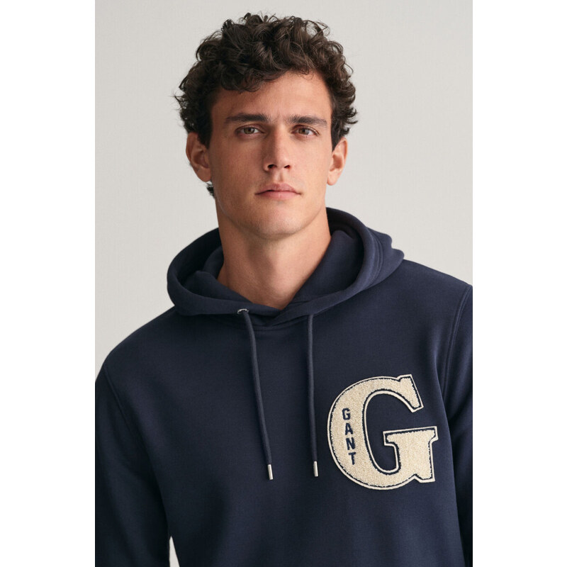 MIKINA GANT G GRAPHIC HOODIE modrá XS