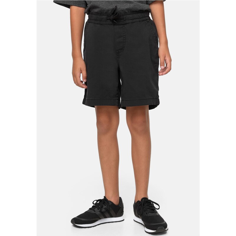 Urban Classics Kids Boys Strech Twill Joggshorts černé