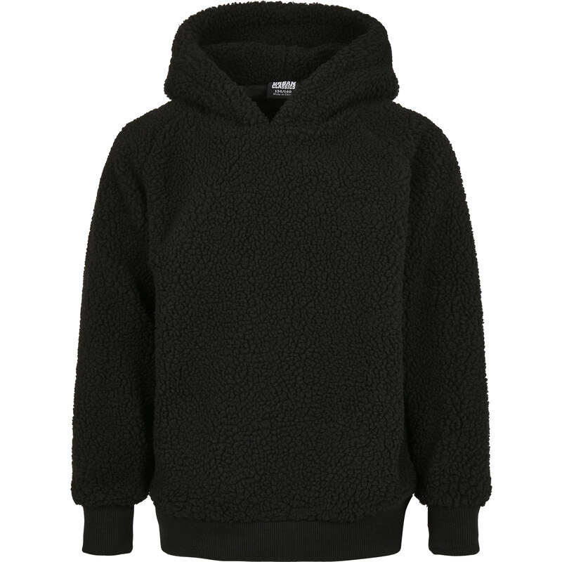 Urban Classics Kids Chlapecká Sherpa Hoody černá