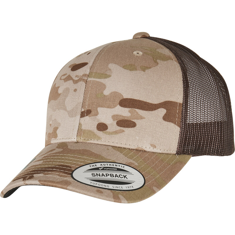 Flexfit Retro Trucker Multicam vyprahlé/hnědé