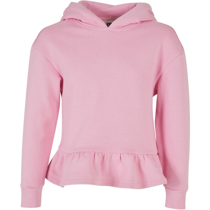 Urban Classics Kids Girls Organic Volants Hoody girlypink