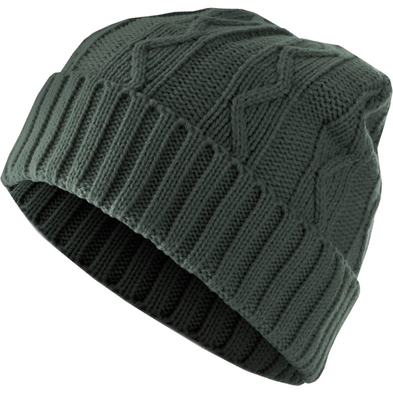 MSTRDS Čepice Beanie Cable Flap - zelená