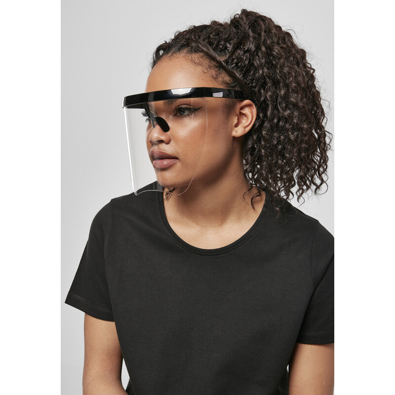 Urban Classics Accessoires Sluneční brýle s předním zorníkem černé/průhledné