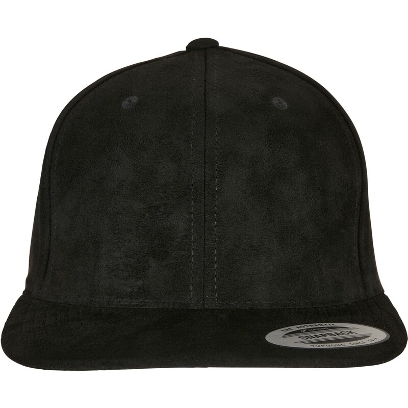 Flexfit Semišový kožený Snapback černý