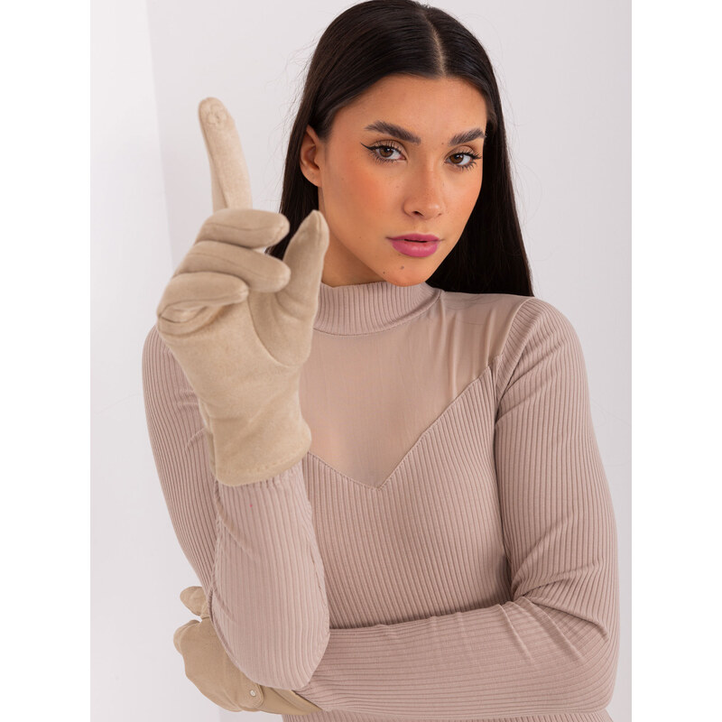 Wool Fashion Italia Gloves-AT-RK-239507.94P-beige