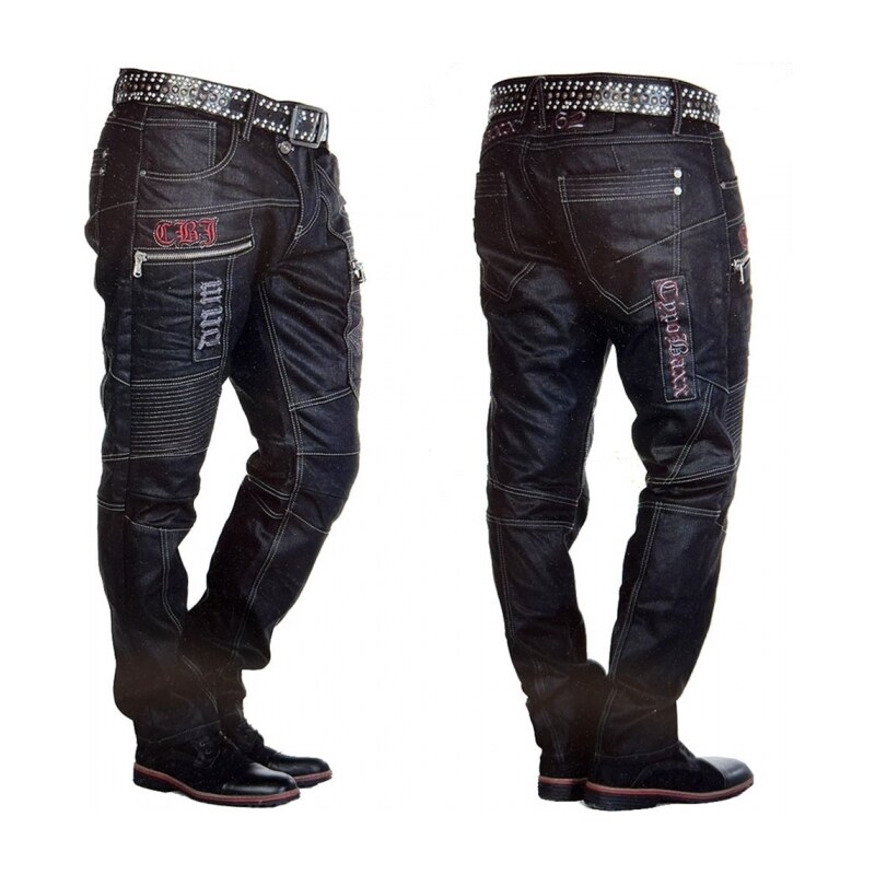 CIPO & BAXX kalhoty pánské CD293 L:34 regular fit jeans džíny