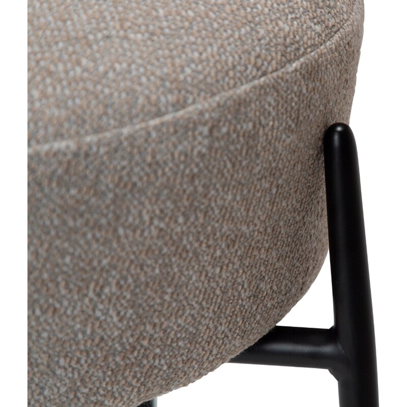 ​​​​​Dan-Form Černá bouclé barová židle DAN-FORM Orbit 68 cm