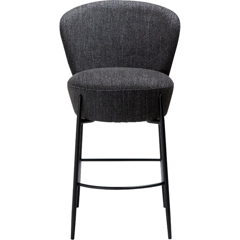 ​​​​​Dan-Form Černá bouclé barová židle DAN-FORM Orbit 68 cm