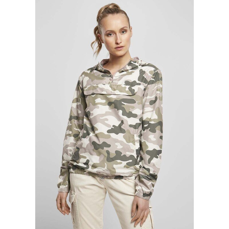 UC Ladies Dámská bunda Camo Pull Over Dukrose camo