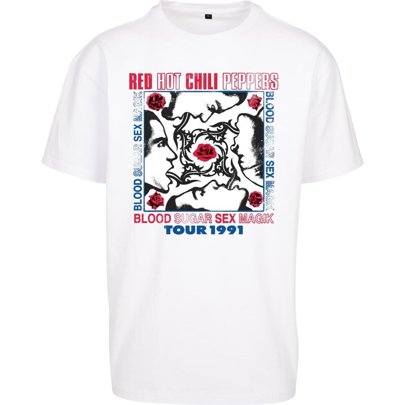 Mister Tee Red Hot Chilli Peppers oversize tričko bílé