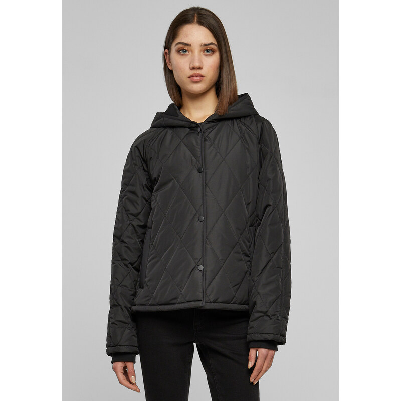 Urban Classics Dámská oversized diamantová prošívaná bunda s