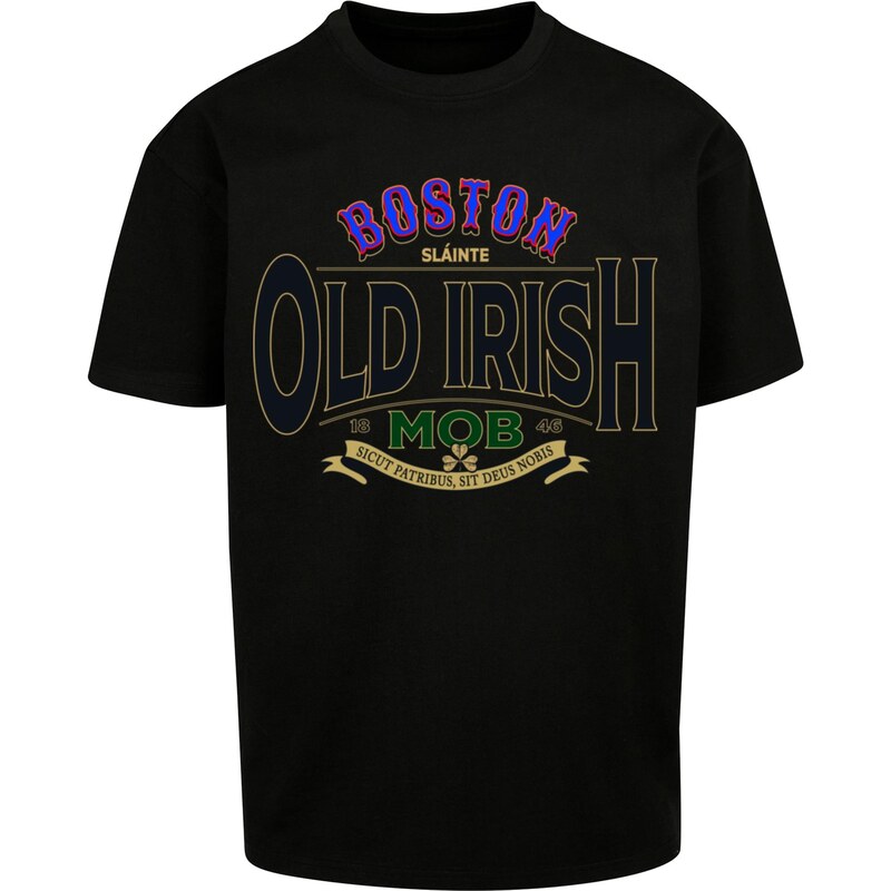 Mister Tee Old Irish Mob Oversize Tee černé