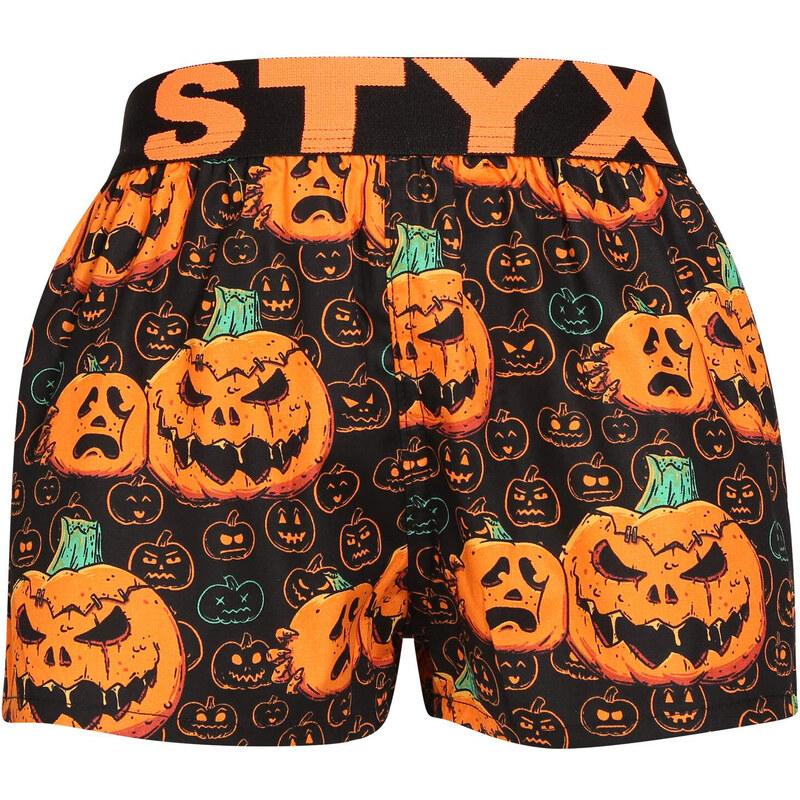Dětské trenky Styx art sportovní guma Halloween dýně (BJ1755) 6